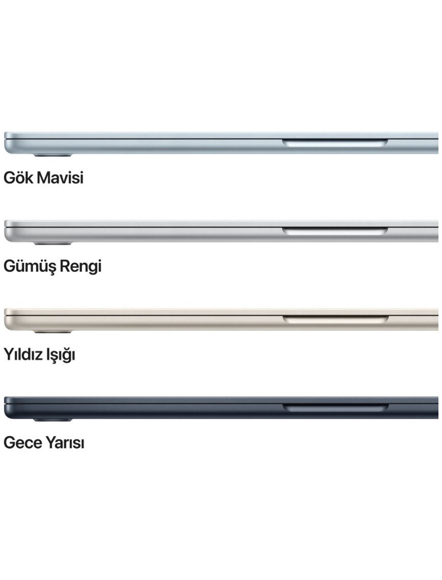 Apple MacBook Air M4 16GB 512GB SSD macOS 15" Taşınabilir Bilgisayar Gök Mavisi MC7C4TU/A